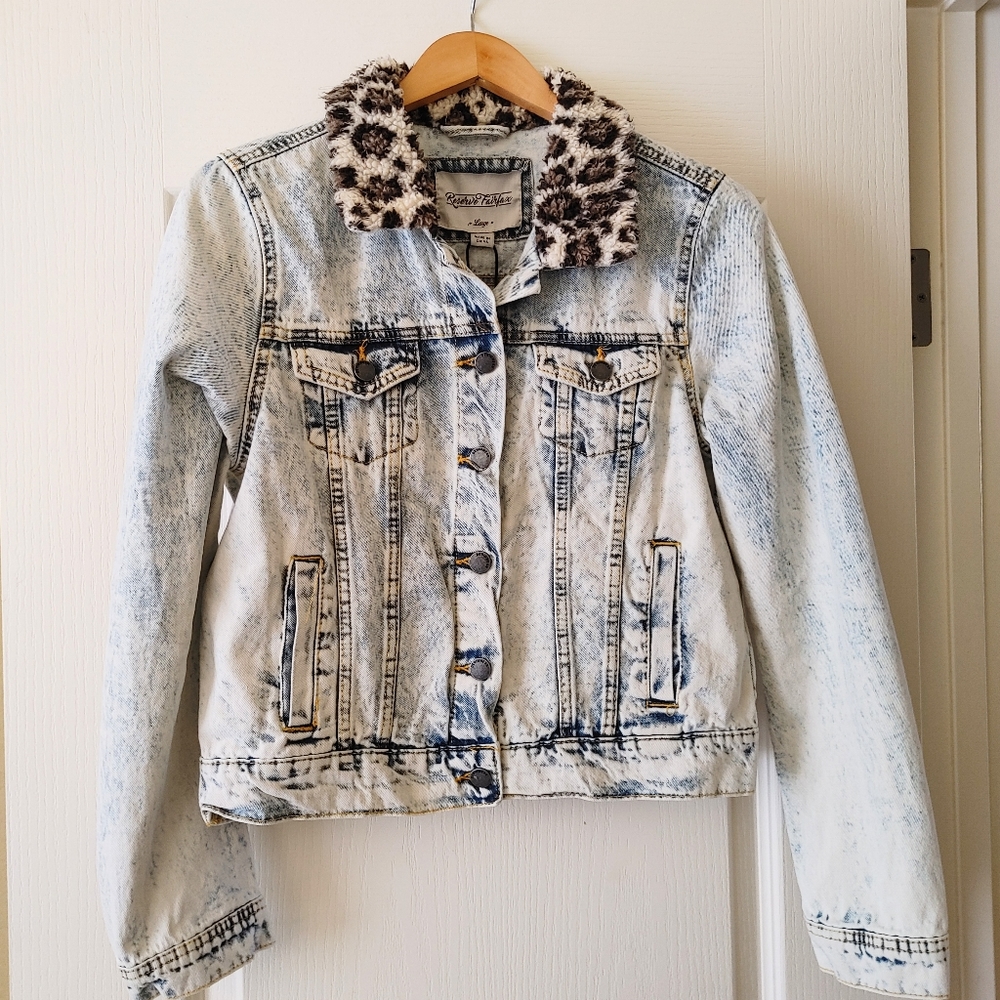 Reserve Fairfax Denim Jean Jacket Junior Sz L